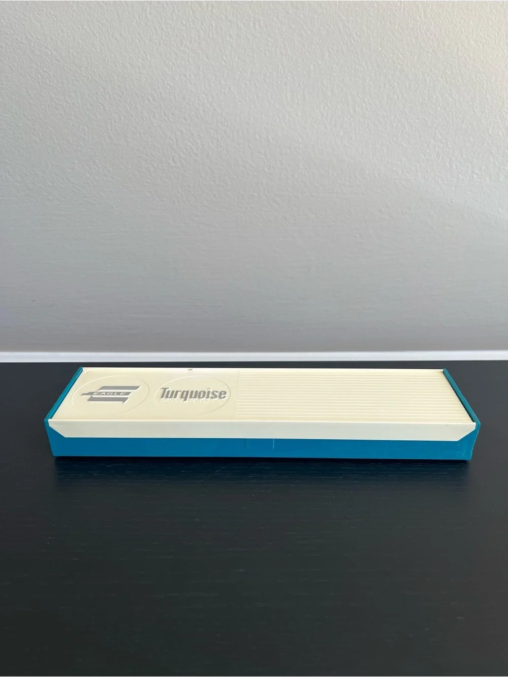 Vintage Eagle Turquoise Drawing Pencil Box 3H Chemi-Sealed